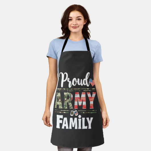 Trotse legerfamilie Amerikaanse Patriottische Vete Schort (Gedragen)