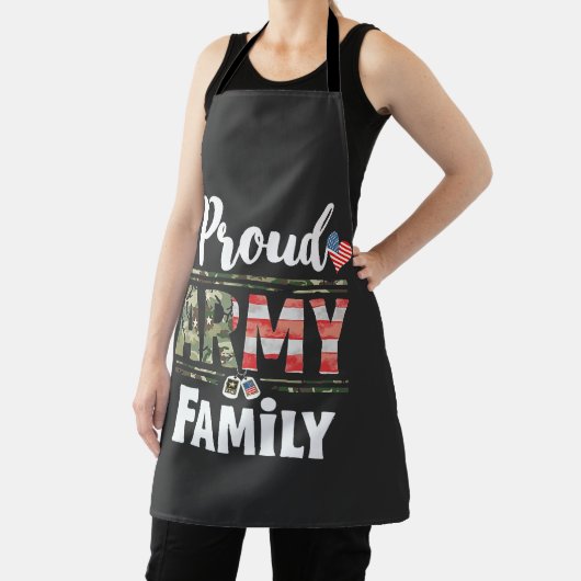 Trotse legerfamilie Amerikaanse Patriottische Vete Schort (Insitu)