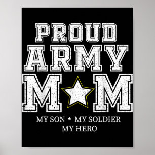 Trotse legermoeder, mijn zoon, mijn soldaat, mijn poster