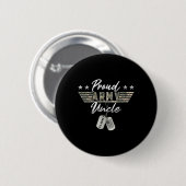 Trotse legeroom Amerikaanse veteraan Ronde Button 5,7 Cm (Voorkant /achterkant)