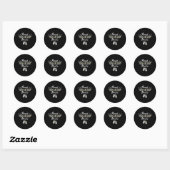 Trotse legeroom Amerikaanse veteraan Ronde Sticker (Vel)