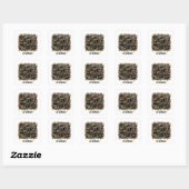 Trotse Legervader – gedurfde camouflage Vierkante Sticker (Vel)