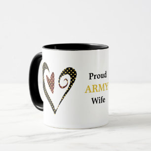 Trotse legervrouw Hart Sterren Mok