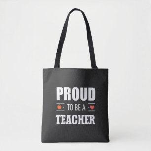 Trotse leraar – Creatieve typografie Tote Bag