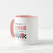 Trotse Leraar Van Liefjes Valentijnsdag Roze Mok (Voorkant links)