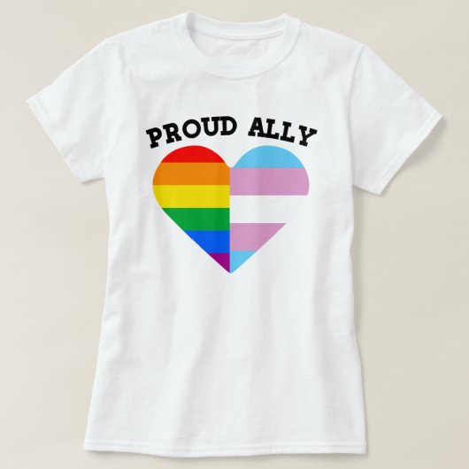 Trotse LGBTQ-bondgenoot T-shirt (Design voorkant)