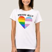 Trotse LGBTQ-bondgenoot T-shirt (Voorkant)