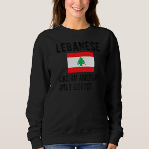 Trotse Libanese vlag Libanon geboren Libanese root Trui