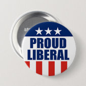 trotse liberaal ronde button 7,6 cm (Voorkant /achterkant)