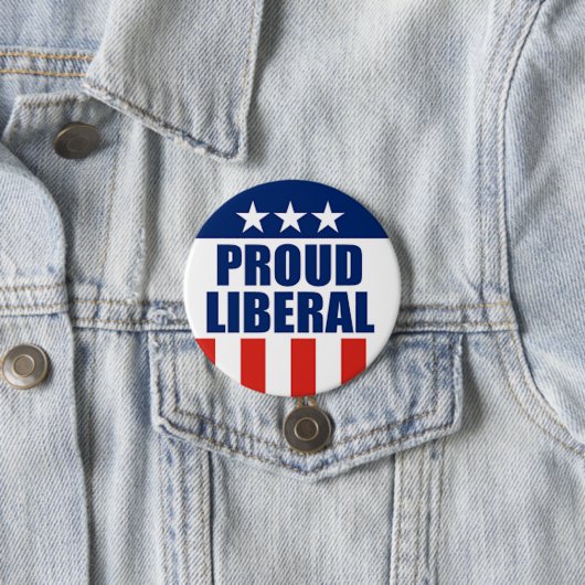 trotse liberaal ronde button 7,6 cm (In situ)