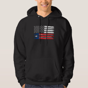 Trotse Liberiaanse Amerikaanse Vlag Liberia Erfgoe Hoodie