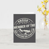 Trotse Lid Van De Club Even Mijn Ogen Rust Geven  Kaart (Gele Bloem)