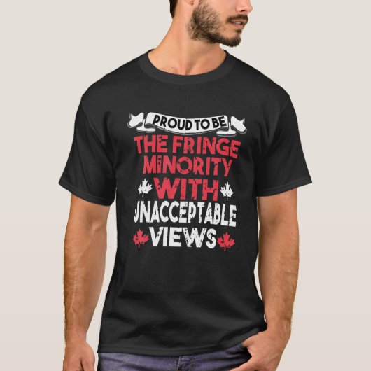 Trotse Lid Van De Randminderheid Met Onacceptabele T-shirt (Voorkant)