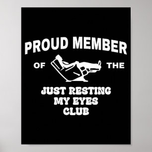 Trotse Lid Van Gewoon Mijn Ogen Rusten Club Vader Poster