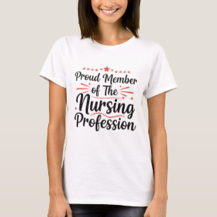 Trotse Lid Verpleegkundig Beroep Artistiek Kunst T-shirt