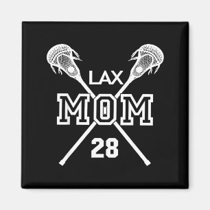 Trotse liefde lacrosse moeder #28 lax speler numme magneet