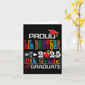 Trotse Lil broer van een CL van 2025 8e klas diplo Kaart (Gele Bloem)