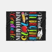 Trotse Lil broer van een CL van 2025 kleuterschool Fleece Deken (Voorkant (Horizontaal))