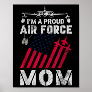 Trotse Luchtmacht Moeder Militaire Amerikaanse Luc Poster