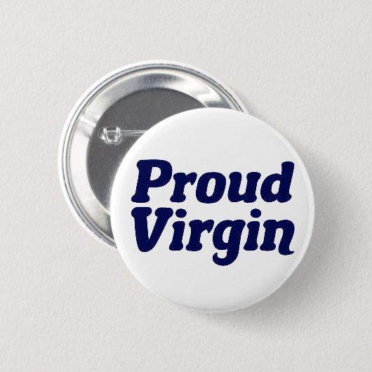 Trotse maagd Christelijke onthouding Ronde Button 5,7 Cm (Voorkant /achterkant)
