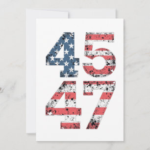 Trotse Maga 47e Trump Gewonnen Inauguratie Dag  Kaart