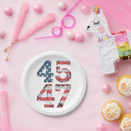 Trotse Maga 47e Trump Gewonnen Inauguratie Dag Papieren Bordje (Feest)