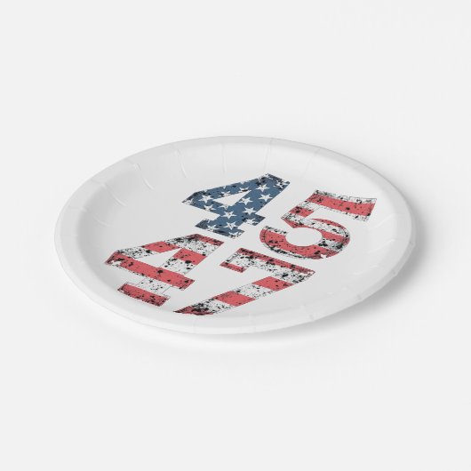 Trotse Maga 47e Trump Gewonnen Inauguratie Dag Papieren Bordje (Gekanteld)