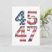 Trotse Maga 47e Trump Wint Inauguratie Dag  Kaart (Staand voorkant)