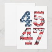 Trotse Maga 47e Trump Wint Inauguratie Dag  Kaart (Voorkant / Achterkant)