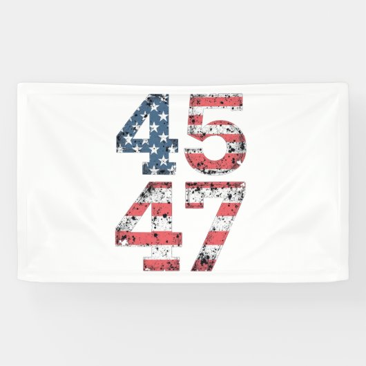 Trotse Maga 47e Trump wint inauguratiedag Spandoek (Horizontaal)