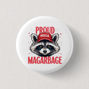 Trotse MAGA-afval voor Trump-aanhanger Verkiezing Ronde Button 3,2 Cm