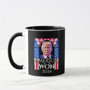 Trotse Maga Amerikaan Trump Wint 2024 Inauguratie Mok