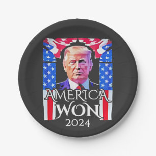 Trotse Maga-Amerikaan Trump wint Inaguration Day 2 Papieren Bordje