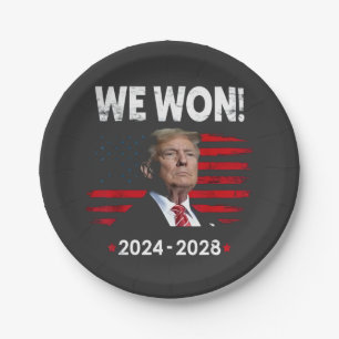 Trotse Maga President Trump Gewonnen Inauguratie D Papieren Bordje