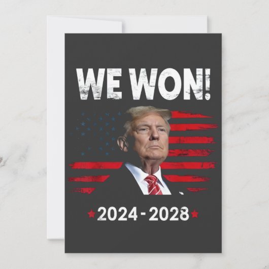 Trotse Maga President Trump Won Inauguratie Dag  Kaart (Voorkant)