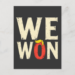 Trotse Maga Trump heeft inauguratiedag 2025 gewonn Briefkaart