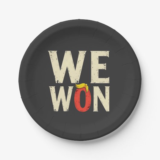 Trotse Maga Trump heeft inauguratiedag 2025 gewonn Papieren Bordje (Voorkant)