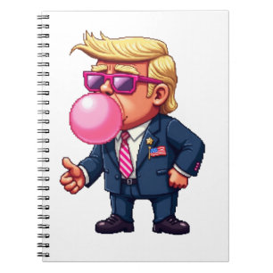 Trotse Maga Trump Pixel President Inauguratie Dag  Notitieboek