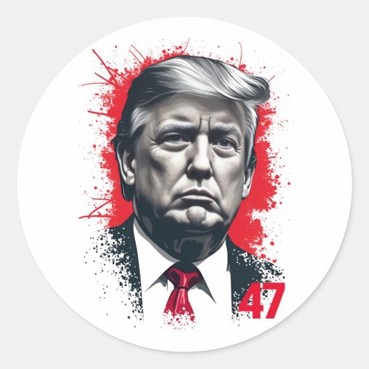 Trotse Maga Trump Vance Amerikaanse inauguratiedag Ronde Sticker (Voorkant)