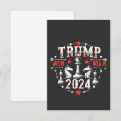 Trotse Maga Trump wint opnieuw Inaguration Day 202 Bedankkaart (Voorkant / Achterkant)