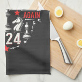 Trotse Maga Trump wint opnieuw Inaguration Day 202 Theedoek (Quarter Fold)