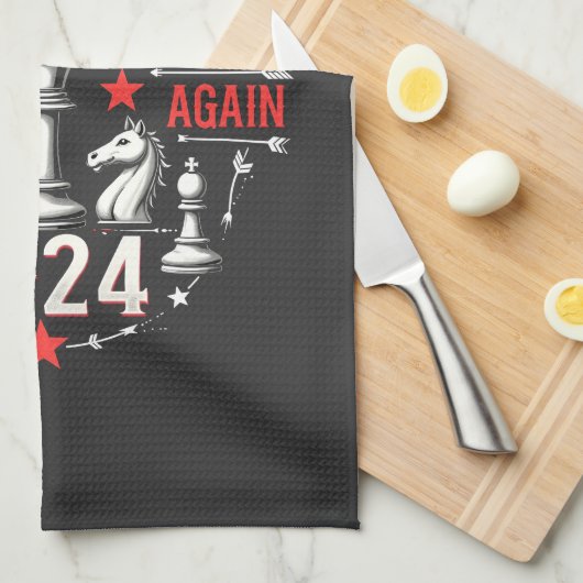 Trotse Maga Trump wint opnieuw Inaguration Day 202 Theedoek (Quarter Fold)