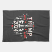 Trotse Maga Trump wint opnieuw Inaguration Day 202 Theedoek (Horizontaal)