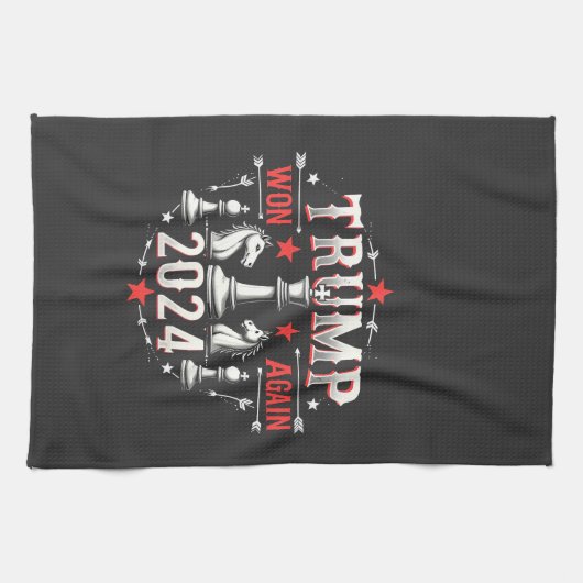 Trotse Maga Trump wint opnieuw Inaguration Day 202 Theedoek (Horizontaal)