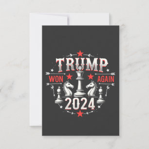 Trotse Maga Trump Wint weer 2025 Inauguratie Dag Bedankkaart