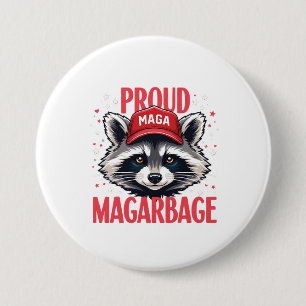 Trotse MAGA-vuilnis voor verkiezing Trump-aanhange Ronde Button 7,6 Cm