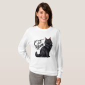 Trotse Maine Coon Kat Mama T-shirt (Voorkant volledig)