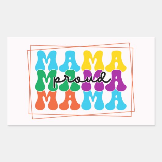 Trotse mama autisme Stickers (Voorkant)