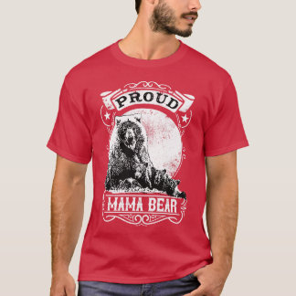 Trotse Mama Beer  Moeder Mam Illustratie T-shirt