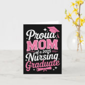 Trotse mama CL van 2025 Nursing Afstuderen Nurse Kaart (Gele Bloem)